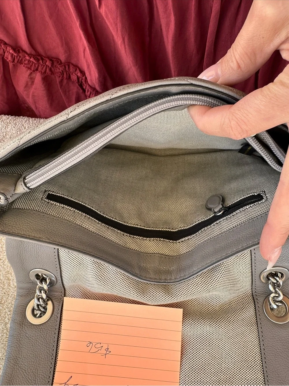 Rebecca minkoff shoulder bag gray